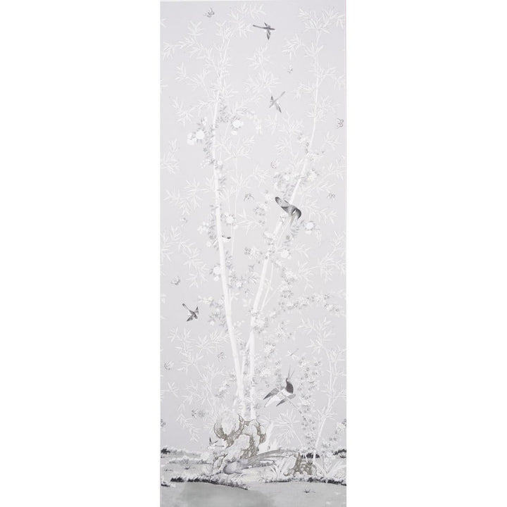 Brighton Pavilion Panel Black & White 5007742 by Schumacher Designer Wallpaper Miles Redd 52.0" - Swanky Fabrics -
