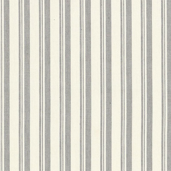 Capri Greige/White 69440 by Schumacher Designer Fabric Miles Redd 1.62" - Swanky Fabrics -