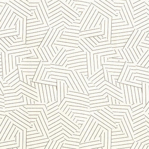 Deconstructed Stripe Greige 176053 by Schumacher Designer Fabric