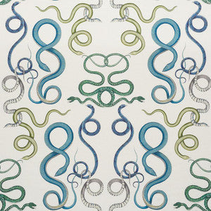 Giove Emerald & Sapphire 177660 by Schumacher Designer Fabric