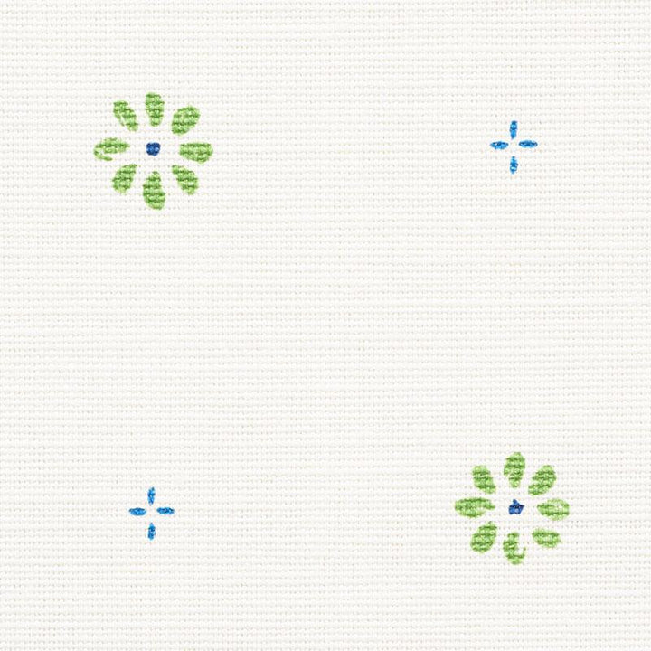 Suna Floral Green 177730 by Schumacher Designer Fabric Essentials: Small-Scale Prints 4.5" - Swanky Fabrics -