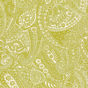 Paisley Print Soft Chartreuse 2644321 by Schumacher Designer Fabric