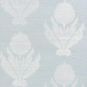 Agra Sisal Sky 5009280 by Schumacher Designer Wallpaper