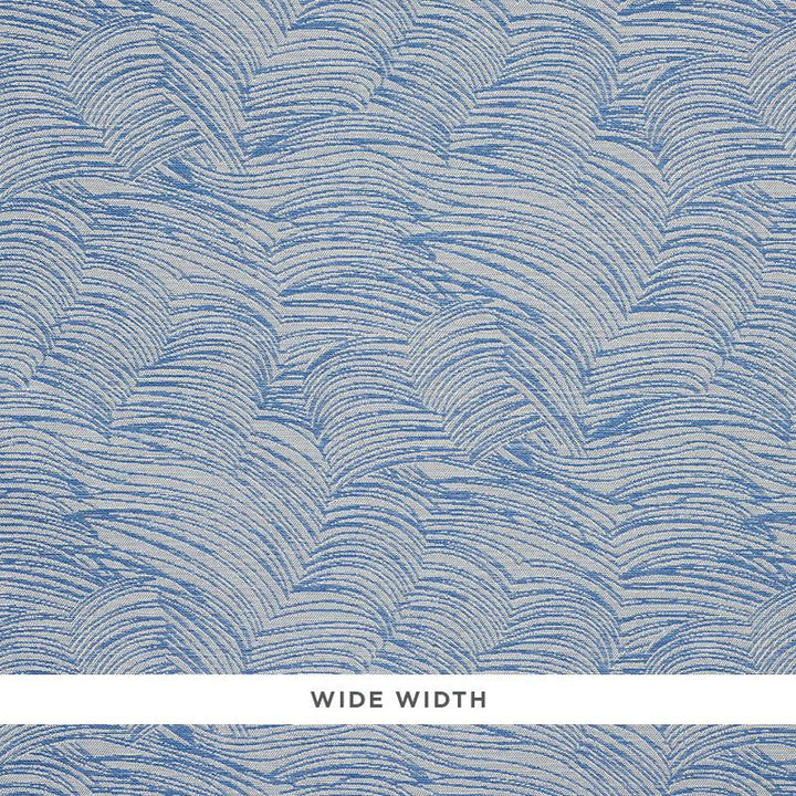 Jete Blue 5009320 by Schumacher Designer Wallpaper Printed & Embellished Wallcoverings 14.25" - Swanky Fabrics -