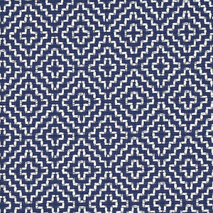 Soho Weave Navy 65627 by Schumacher Designer Fabric