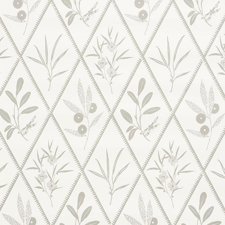 Endimione Grey 5009372 by Schumacher Designer Wallpaper Charlap Hyman & Herrero 13.5" - Swanky Fabrics -
