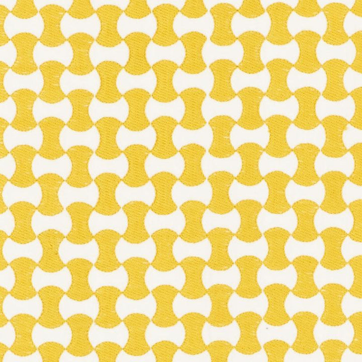 Nolita Embroidery Yellow 70377 by Schumacher Designer Fabric Happy Together Ii - Swanky Fabrics -