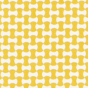 Nolita Embroidery Yellow 70377 by Schumacher Designer Fabric