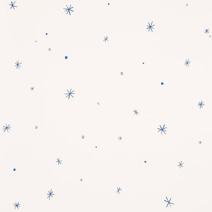 Calisto Ivory & Cobalt 5009420 by Schumacher Designer Wallpaper Charlap Hyman & Herrero 27.0" - Swanky Fabrics -