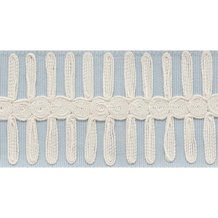 Castille Tape Sky 70744 by Schumacher Designer Trim Statement Tapes - Swanky Fabrics -