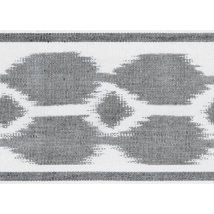 Telia Tape Charcoal 73694 by Schumacher Designer Trim Statement Tapes 3.5" - Swanky Fabrics -