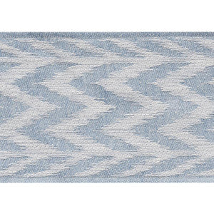 Chevron Woven Tape Sky 74252 by Schumacher Designer Trim