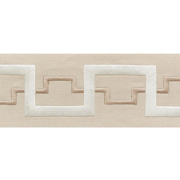Turret Tape Champagne 74350 by Schumacher Designer Trim Statement Tapes 3.88" - Swanky Fabrics -