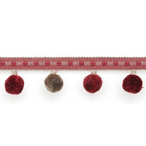 Poms Wine 74365 by Schumacher Designer Trim