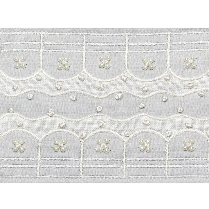 Perla Tape Dove 74382 by Schumacher Designer Trim Statement Tapes 1.0" - Swanky Fabrics -