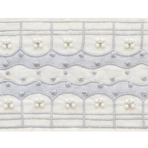Perla Tape Powder Blue 74380 by Schumacher Designer Trim