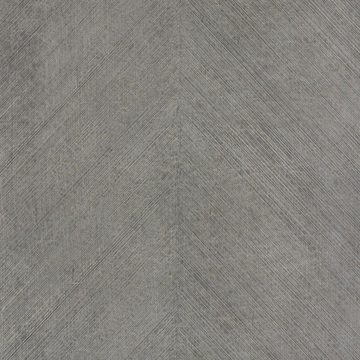 Combed Chevron Driftwood 5007422 by Schumacher Designer Wallpaper Fabulous Faux 27.0" - Swanky Fabrics -