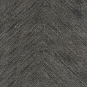 Combed Chevron Black Slate 5007423 by Schumacher Designer Wallpaper