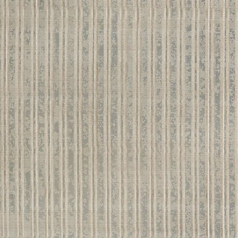 Galvanized Rib Silver Leaf 5007360 by Schumacher Designer Wallpaper Fabulous Faux 1.5" - Swanky Fabrics -