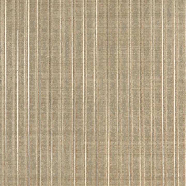 Galvanized Rib Burnished Gold 5007362 by Schumacher Designer Wallpaper Textured & High Performance Wallcovering 1.5" - Swanky Fabrics -