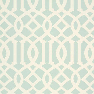 Imperial Trellis Ii Mineral 5005805 by Schumacher Designer Wallpaper