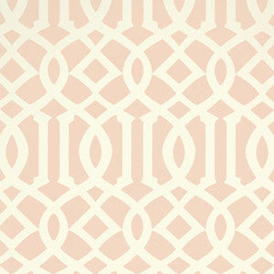 Imperial Trellis Ii Blush 5005806 by Schumacher Designer Wallpaper
