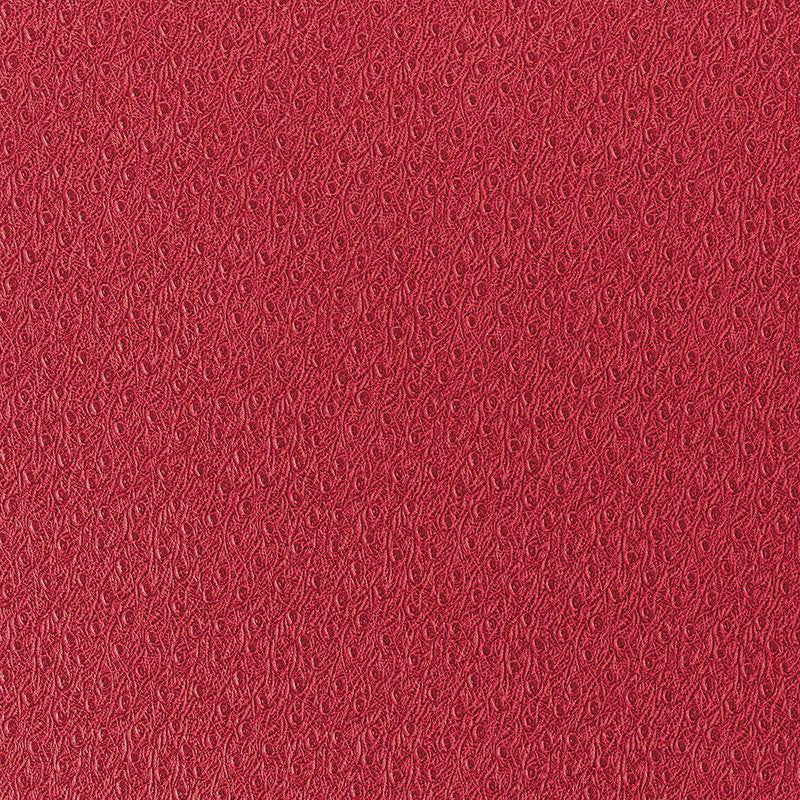 Ostrich Scarlet 5007351 by Schumacher Designer Wallpaper Fabulous Faux 1.5" - Swanky Fabrics -