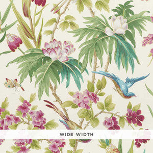 Seychelles Ivory 5006970 by Schumacher Designer Wallpaper