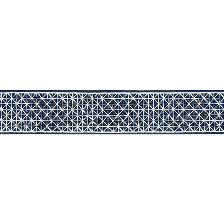 Directoire Tape Bleu Marine 68640 by Schumacher Designer Trim Timothy Corrigan - Swanky Fabrics -