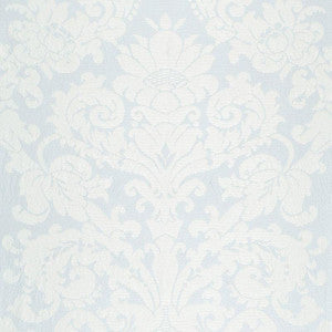 Chateau Silk Damask Ciel 68880 by Schumacher Designer Fabric
