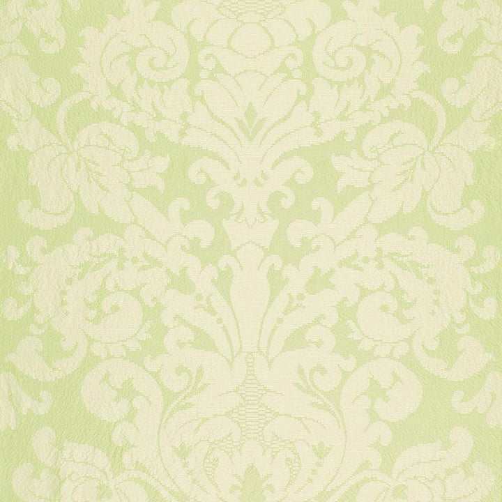 Chateau Silk Damask Citron 68883 by Schumacher Designer Fabric Timothy Corrigan 26.5" - Swanky Fabrics -