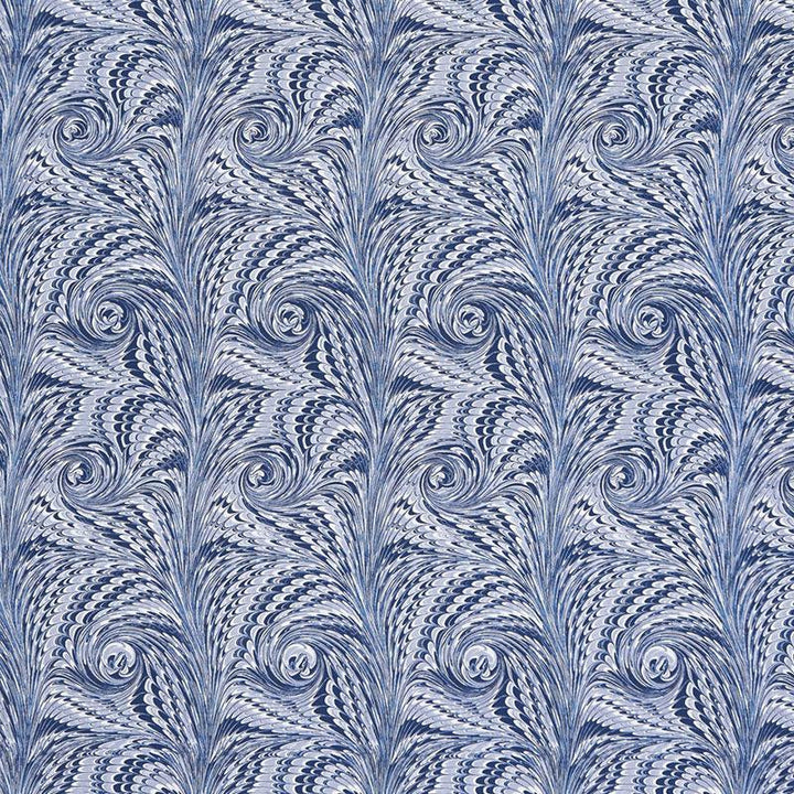 Verona Lapis 175641 by Schumacher Designer Fabric Ottoman Chic 18.25" - Swanky Fabrics -