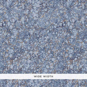 Florence Lapis 5006901 by Schumacher Designer Wallpaper