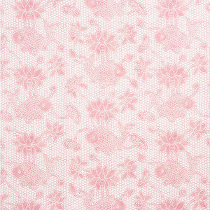 Lotus Batik Pink 177792 by Schumacher Designer Fabric