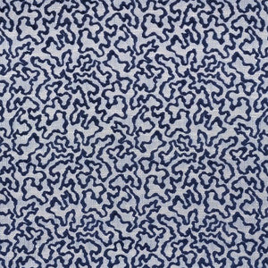 Janis Velvet Blue 75222 by Schumacher Designer Fabric