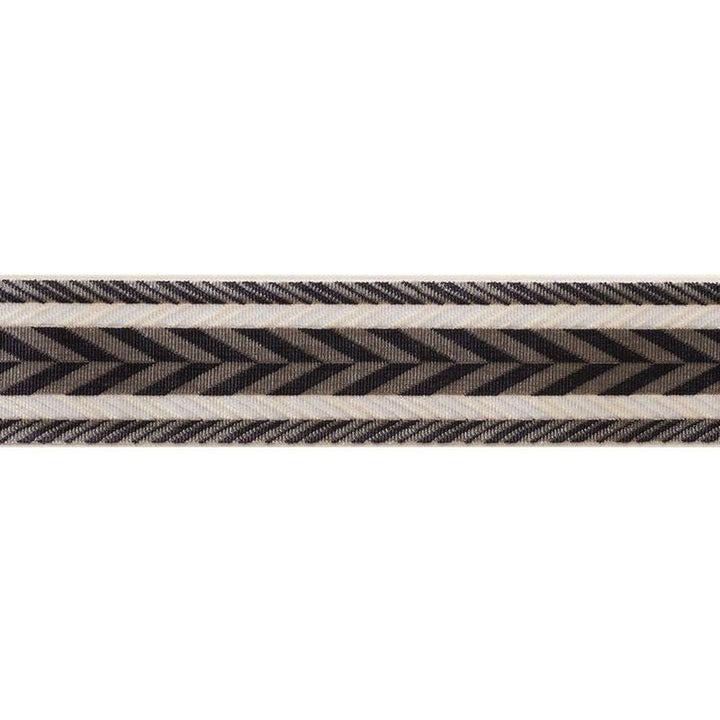 Stinson Tape Onyx 74260 by Schumacher Designer Trim Relaxed Glamour 1.25" - Swanky Fabrics -