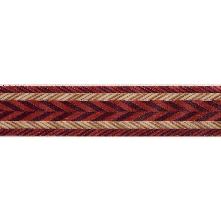 Stinson Tape Ruby 74261 by Schumacher Designer Trim Relaxed Glamour 1.25" - Swanky Fabrics -