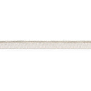 Gustave Silk Lip Cord Narrow Ivory 74520 by Schumacher Designer Trim