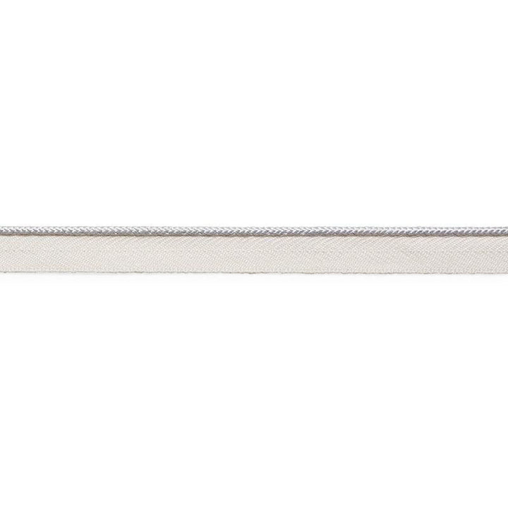 Gustave Silk Lip Cord Narrow Dove 74521 by Schumacher Designer Trim Perfect Basics: Trims - Swanky Fabrics -