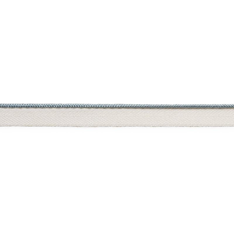 Gustave Silk Lip Cord Narrow Cloud 74522 by Schumacher Designer Trim Perfect Basics: Trims - Swanky Fabrics -