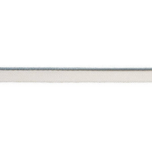 Gustave Silk Lip Cord Narrow Cloud 74522 by Schumacher Designer Trim