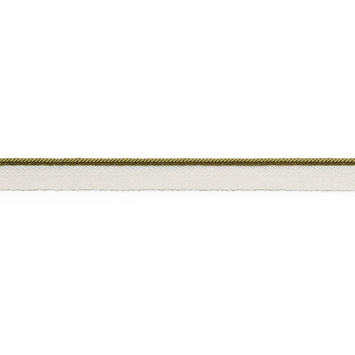 Gustave Silk Lip Cord Narrow Olive 74525 by Schumacher Designer Trim Perfect Basics: Trims - Swanky Fabrics -