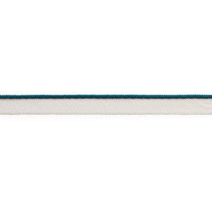 Gustave Silk Lip Cord Narrow Peacock 74527 by Schumacher Designer Trim