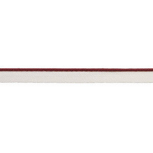 Gustave Silk Lip Cord Narrow Burgundy 74529 by Schumacher Designer Trim