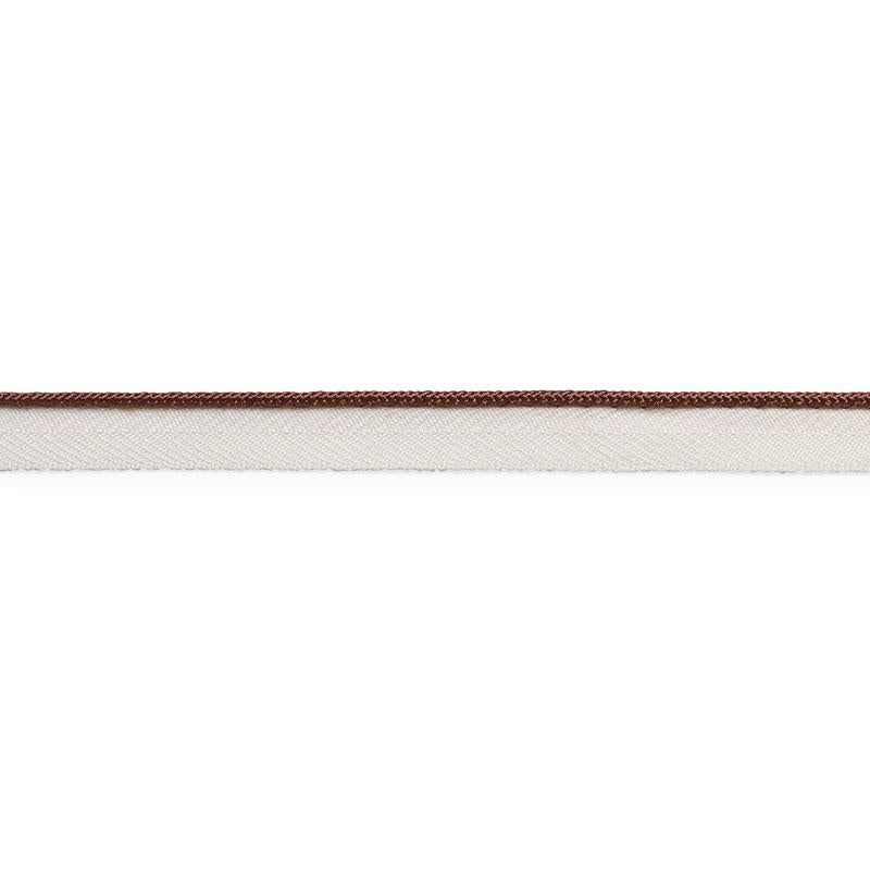 Gustave Silk Lip Cord Narrow Brown 74530 by Schumacher Designer Trim Perfect Basics: Trims - Swanky Fabrics -