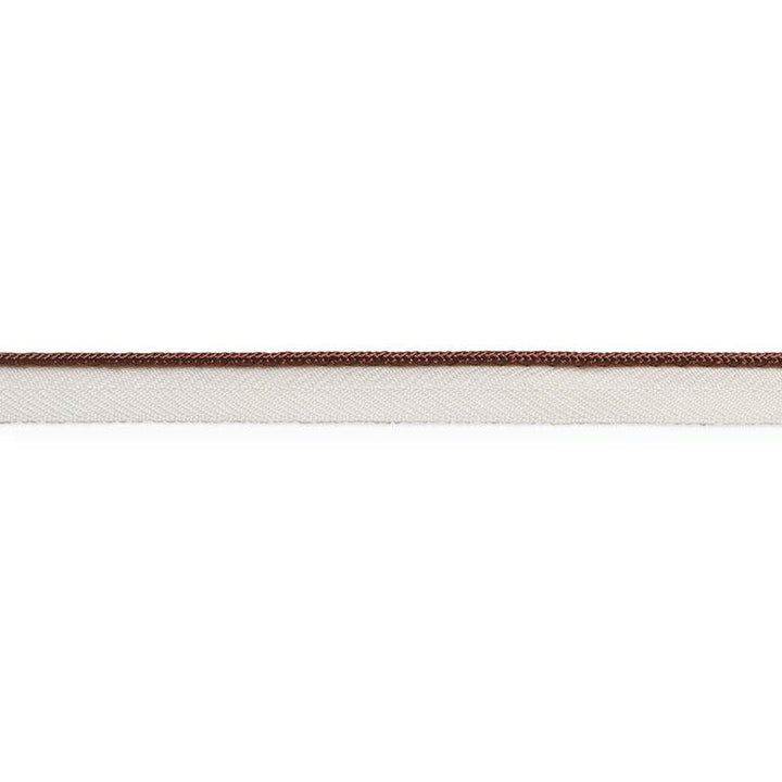 Gustave Silk Lip Cord Narrow Brown 74530 by Schumacher Designer Trim Perfect Basics: Trims - Swanky Fabrics -
