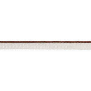 Gustave Silk Lip Cord Narrow Brown 74530 by Schumacher Designer Trim