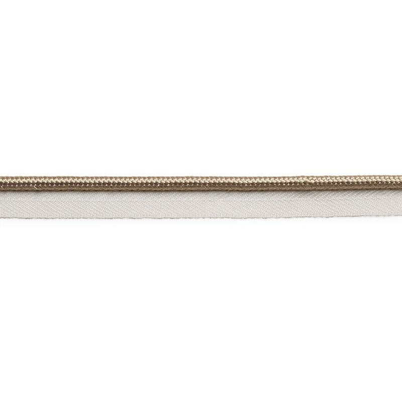 Gustave Silk Lip Cord Medium Sand 74543 by Schumacher Designer Trim Perfect Basics: Trims - Swanky Fabrics -