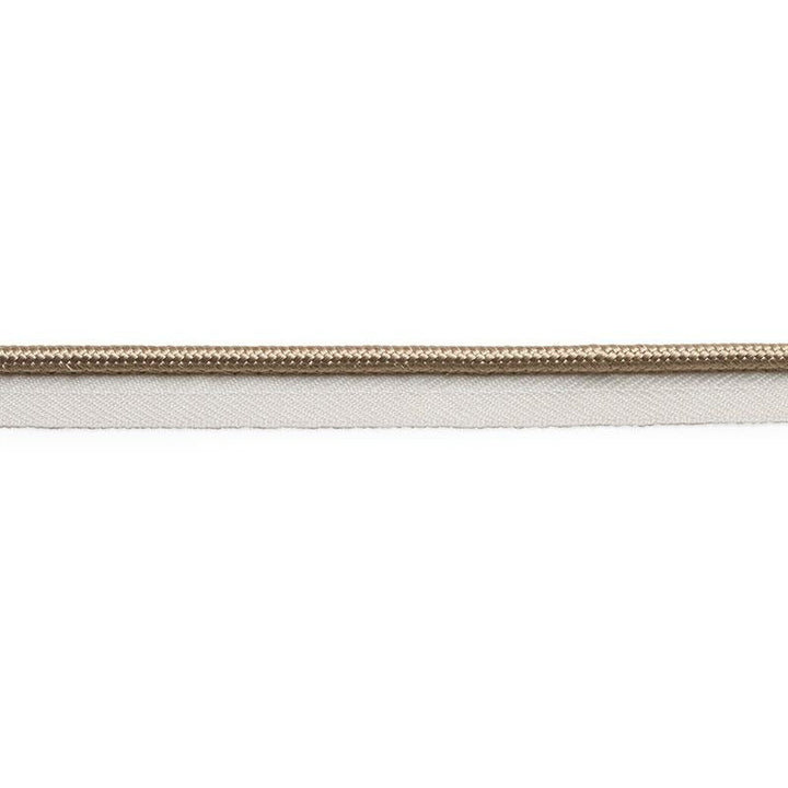 Gustave Silk Lip Cord Medium Sand 74543 by Schumacher Designer Trim Perfect Basics: Trims - Swanky Fabrics -