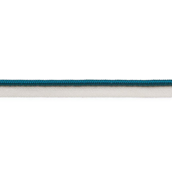 Gustave Silk Lip Cord Medium Peacock 74547 by Schumacher Designer Trim Perfect Basics: Trims - Swanky Fabrics -